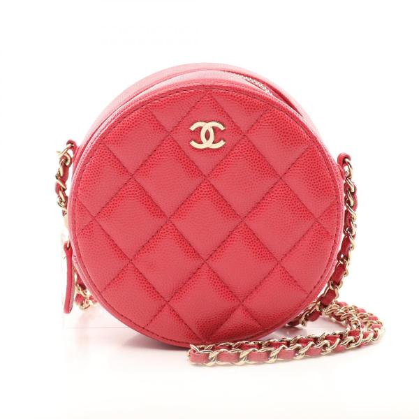 CHANEL（シャネル） マトラッセ ラウンド ミニ ブランドオフ カーフ