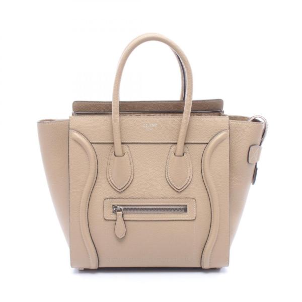 CELINE セリーヌ トートバッグ ラゲージ マイクロショッパー レザー CELINE（セリーヌ） ラゲージ マイクロショッパー ブランドオフ レザー