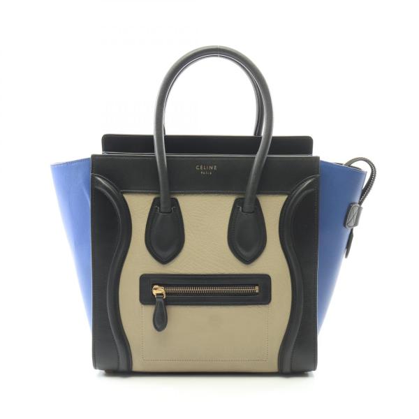 美品✨ CELINE ラゲージ マイクロショッパー レザー トートバッグ CELINE（セリーヌ） ラゲージ マイクロショッパー ブランドオフ レザー