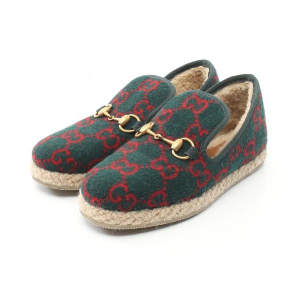 GUCCI グッチ ホースビット ブランドオフ ウール ローファー 中古 
