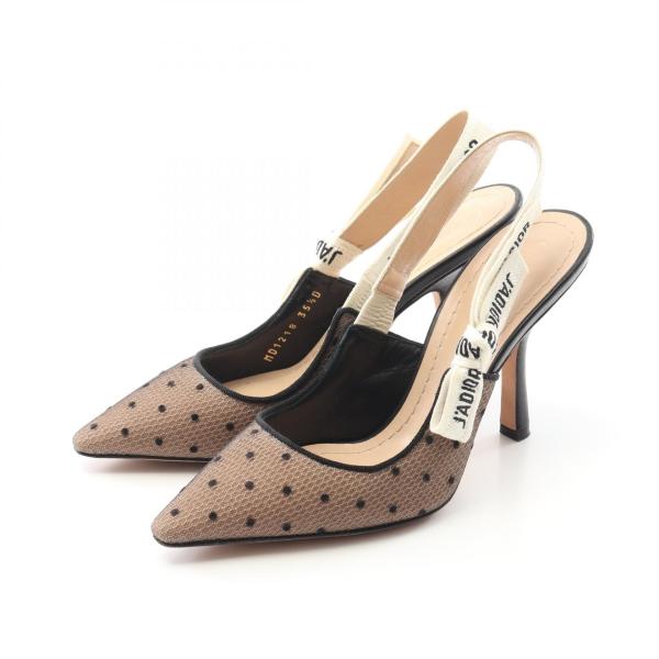 ディオール サンダル 39D パンプス スリングバック 千鳥格子 クリスチャンディオール J'ADIOR スリングバックパンプス ブランドオフ