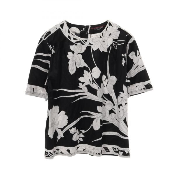 美品 レオナールパリ　シルク100% ブラウス 44 大きいサイズ　イタリア製 レオナールファッション ブランドオフ LEONARD FASHION シルク