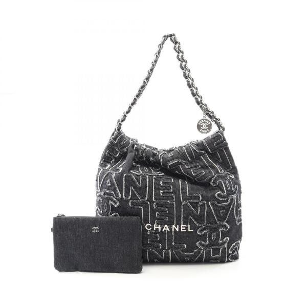 CHANEL シャネル シャネル22 ブランドオフ デニム トートバッグ
