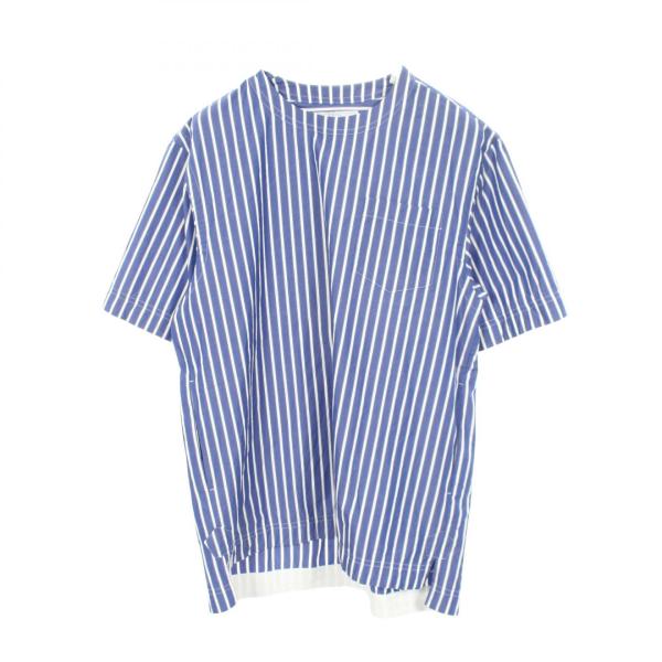 サカイ　sacai リブ　ストライプ　半袖　シャツ　総柄　メンズ　トップス　1 sacai（サカイ） ストライプ 半袖 ブランドオフ コットン カットソー