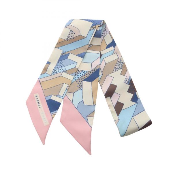HERMES ツイリーシルクスカーフ 美品 HERMES（エルメス） ツイリー ON A SUMMER DAY ブランドオフ シルク