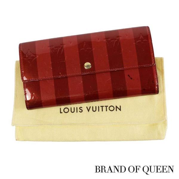 ヴィトン ヴェルニ レイユール 長財布 ポルトフォイユ サラ ポムダムール極美品 brandofqueen_16443
