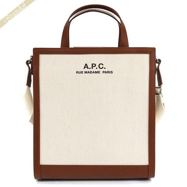 アーペーセー A.P.C. トートバッグ レディース スクエア 2way ロゴ 