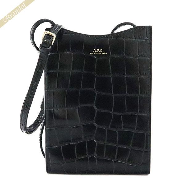 アーペーセー A.P.C. F63412 LZZ BLACK ショルダーバッグ