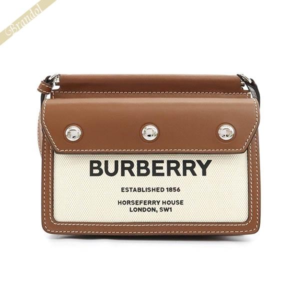 BURBERRY バーバリー ショルダーバッグ レディース ロゴ プリント  