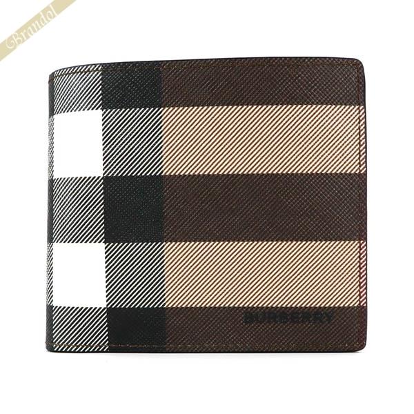 BURBERRY（バーバリー） 二つ折り財布 メンズ チェック柄 コンパクト