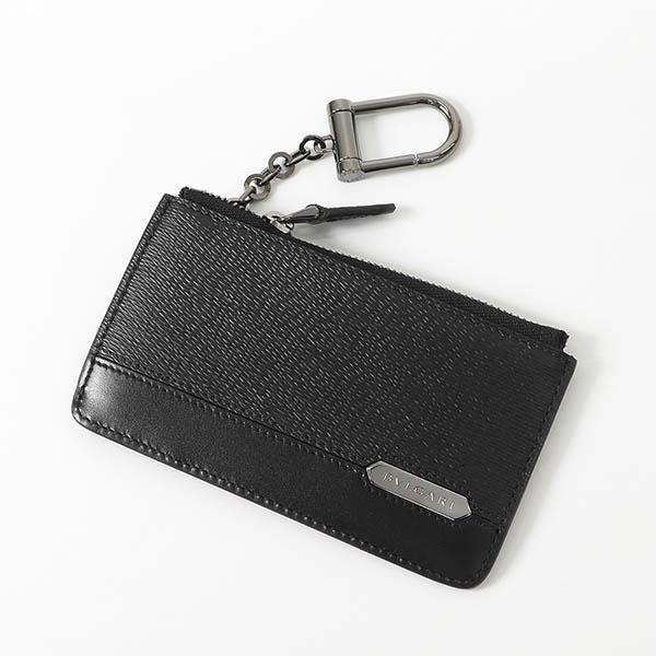 BVLGARI（ブルガリ） 小銭入れ メンズ キーリング付 レザー コイン