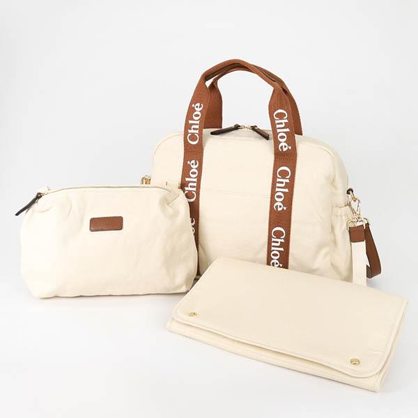 新品未使用 クロエ マザーズバッグ 2way ベージュ キャンバス Chloe（クロエ） ショルダーバッグ レディース 2way マザーズバック