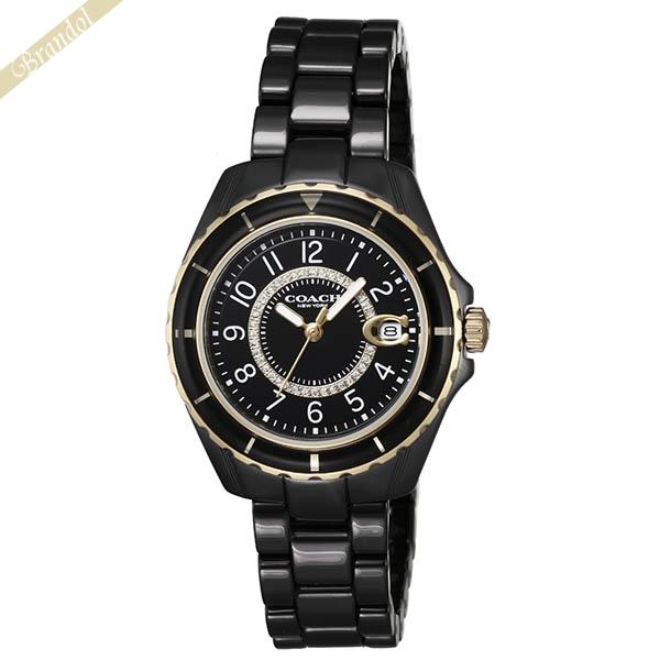 COACH（コーチ） 腕時計 レディース PRESTON プレストン 32mm ブラック