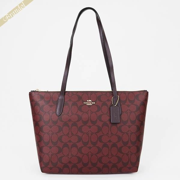 COACH（コーチ） トートバッグ レディース シグネチャー ジップトップ