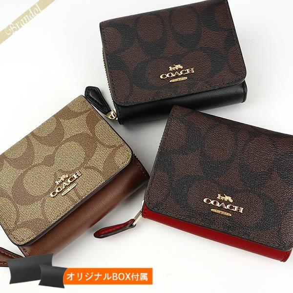 COACH コーチ 三つ折り財布 レディース シグネチャー コンパクト COACH コーチ 三つ折り財布 レディース シグネチャー コンパクト