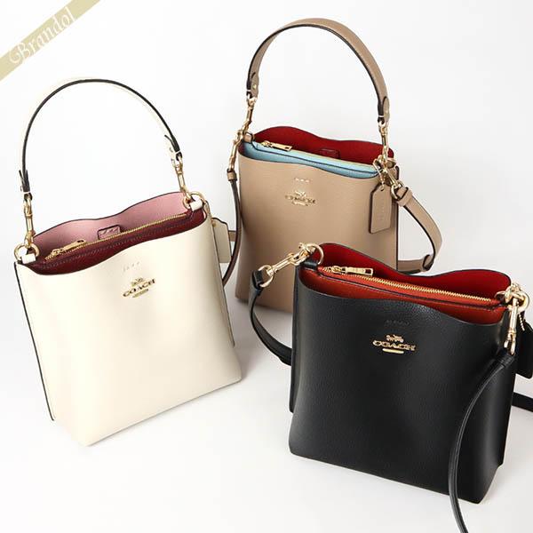 コーチ COACH ショルダーバッグ レディース レザー 2way ミニ バケット