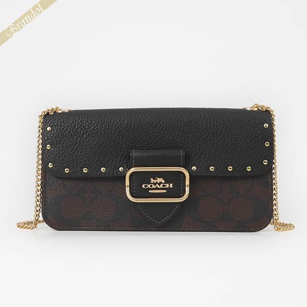 Coach ショルダーバッグ ベージュ/ブラック COACH コーチ ショルダーバッグ レディース シグネチャー ミニ