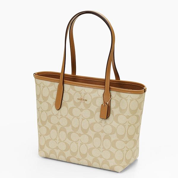 COACH（コーチ） トートバッグ レディース シグネチャー コーテッド 