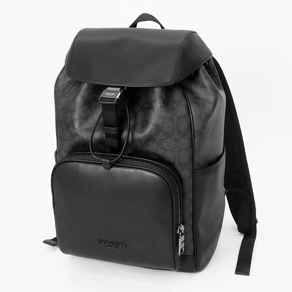 ✨美品✨コーチ リビングトン リュック バックパック シグネチャー 大容量 ロゴ COACH（コーチ） バックパック シグネチャー キャンバス レーサー