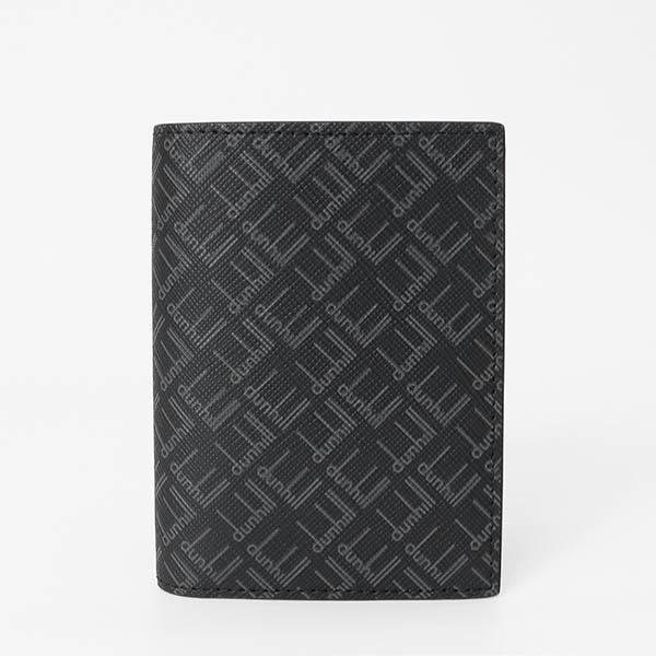 ダンヒル dunhill 名刺入れ メンズ シグネチャー ロゴ 総柄 カードケース ブラック 21R2470LT001R