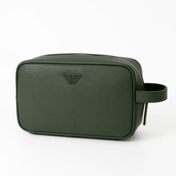 【新品未使用】エンポリオアルマー二 牛皮セカンドバッグ EMPORIO ARMANI エンポリオアルマーニ セカンドバッグ 箱型 メンズ