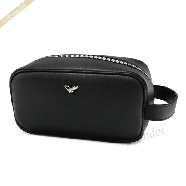 最大1000円クーポン エンポリオアルマーニ Emporio Armani メンズ セカンドバッグ レザー クラッチバッグ ブラック Y4r159 Yaq2e Ea Y4r159 Yaq2e Brandol Style 通販 Yahoo ショッピング