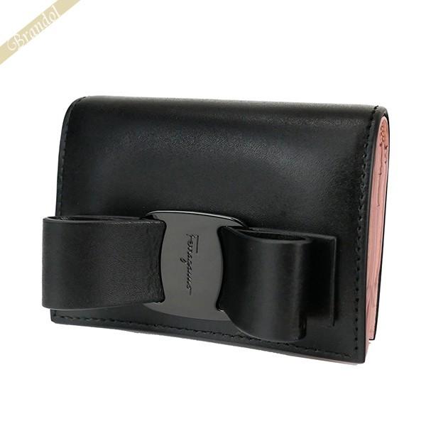 フェラガモ Ferragamo レディース 二つ折り財布 ヴァラリボン レザー フェラガモ Ferragamo レディース 二つ折り財布 ヴァラリボン レザー