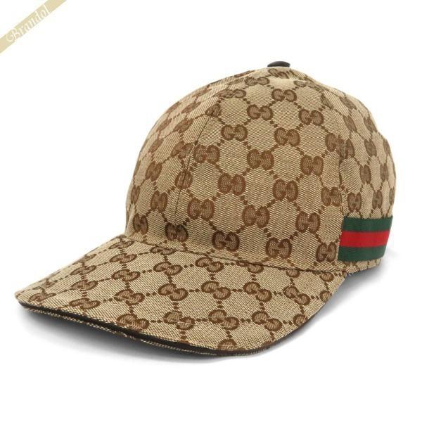 GUCCI キャップ 帽子 GGキャンバス ベースボールキャップ ベージュ GUCCI グッチ ベースボールキャップ 帽子 オリジナル GG