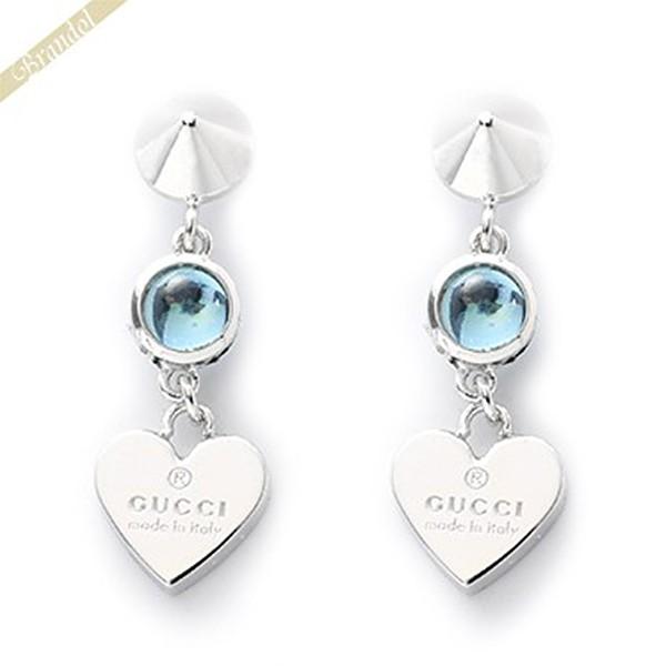 最大600円クーポン グッチ Gucci ピアス レディース スターリングシルバー ハート ブルー シルバー 3257 J21a0 81 Gu 3257 J21a0 81 Brandol Style 通販 Yahoo ショッピング