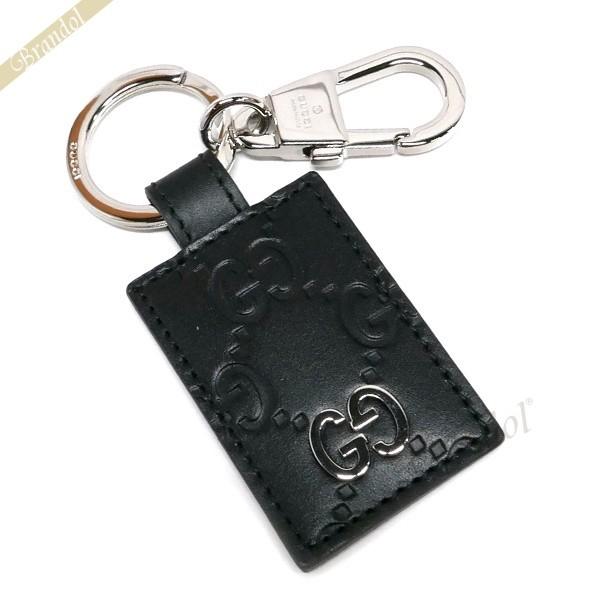 グッチ Gucci メンズ レディース キーリング シグネチャー レザー キーホルダー ブラック Cwc1n 1000 Gu Cwc1n 1000 Brandol Style 通販 Yahoo ショッピング