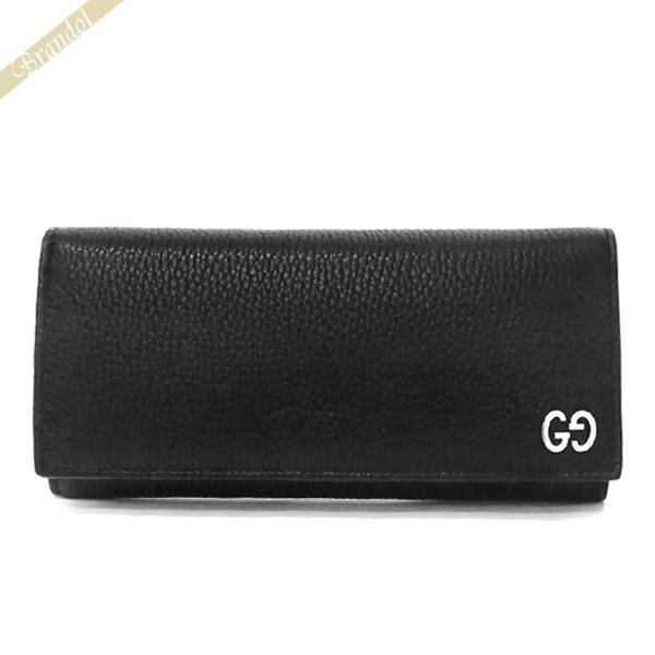 グッチ 481727 レザー　ロングウォレット　長財布　ブラック GUCCI グッチ メンズ 長財布 レザー ロングウォレット ブラック