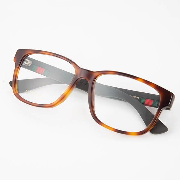 GUCCI（グッチ） メガネ フレーム メンズ ウェリントン型 マーブル柄 