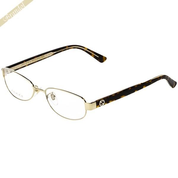 グッチ GUCCI レディース メガネフレーム ウェリントン型 マーブル柄 
