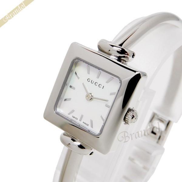 Gucci YA019518 ホワイトパール レディース スクエアウォッチ GUCCI（グッチ） 【OUTLET】 レディース 時計 クォーツ ホワイトパール