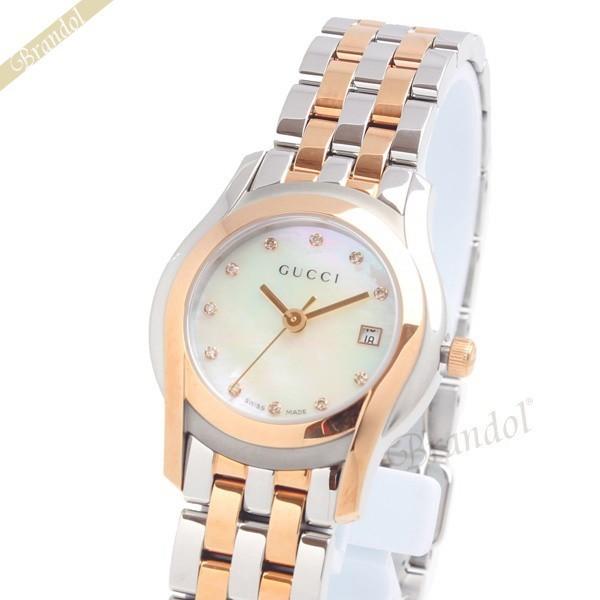 最大1500円クーポン グッチ Gucci レディース腕時計 Gクラス ダイヤモンド 27mm ホワイトパール ピンクゴールド Ya Gu Ya Brandol Style 通販 Yahoo ショッピング