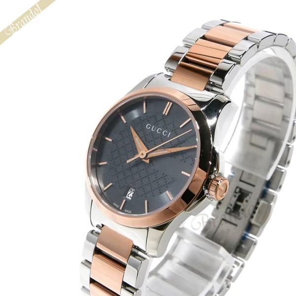 GUCCI グッチ 腕時計 レディース Gタイムレス 27mm グレー シルバー 