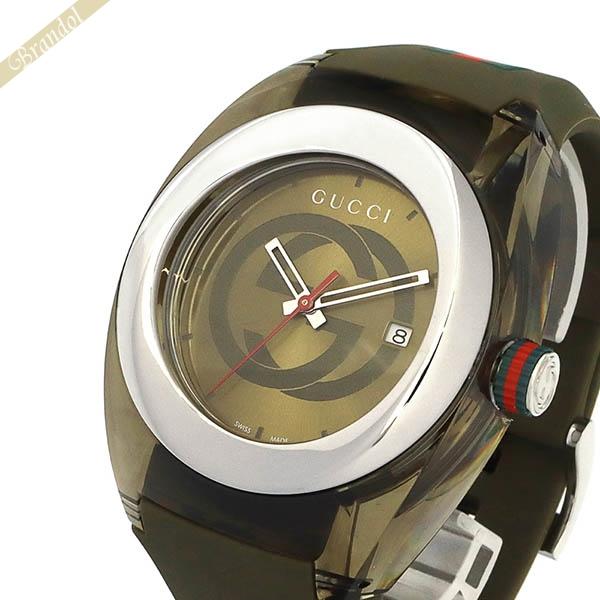 GUCCI（グッチ） 腕時計 メンズ シンク SYNC 46mm グリーン系 YA137106