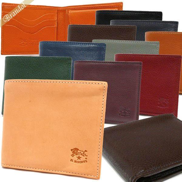 最大1000円クーポン イルビゾンテ Il Bisonte 財布 二つ折り財布 本革 カーフレザー 各色 C0487m Ib C0487m Brandol Style 通販 Yahoo ショッピング