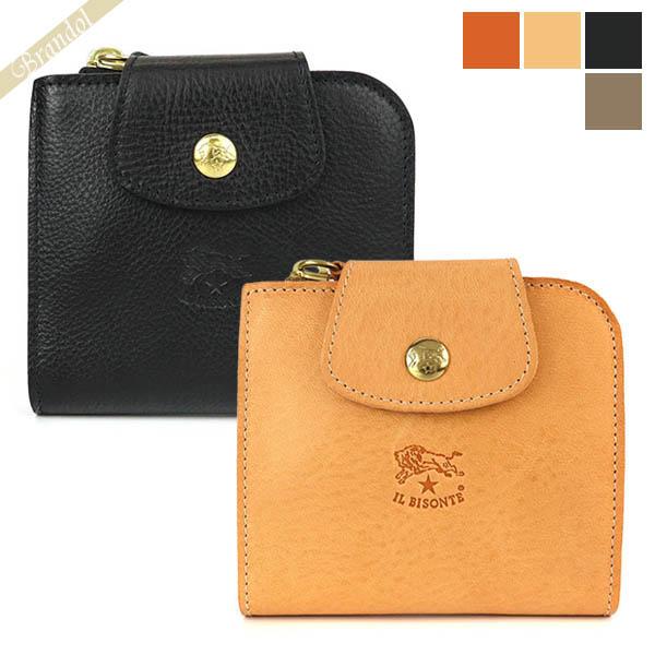 IL BISONTE イルビゾンテ 二つ折り財布 メンズ レディース 本革