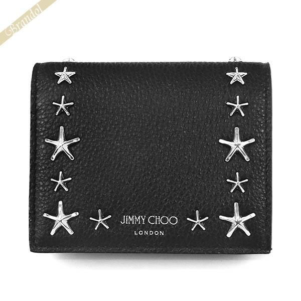 ジミーチュウ JIMMY CHOO 二つ折り財布 レディース スター スタッズ
