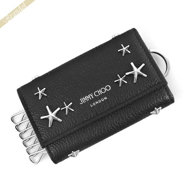 ジミーチュウ JIMMY CHOO キーケース レディース ネプチューン スター スタッズ レザー ブラック NEPTUNE UUF 0027