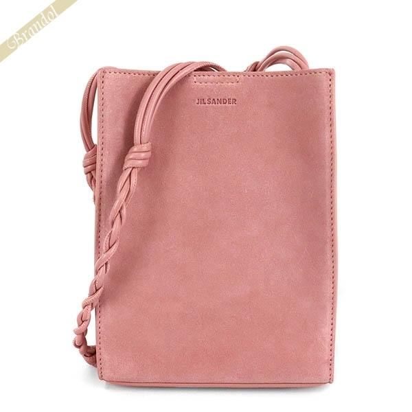 JIL SANDER TANGLE small ピンク金ロゴショルダーバッグ