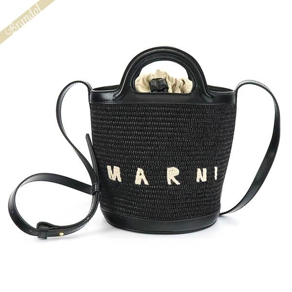 MARNI かごバッグショルダーバッグブラック マルニ MARNI BMMP0069Q0 P3860 ショルダーバッグ かごバッグ