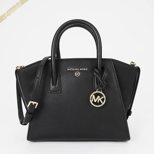 《ポイント9倍》マイケルコース MICHAEL KORS ショルダーバッグ レディース 2way ミニトートバッグ ロゴ レザー ブラック  30H1G4VS5L 001