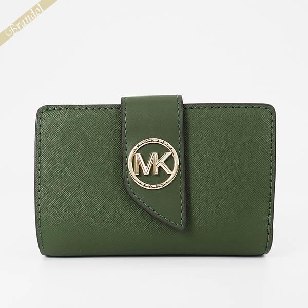 マイケルコース MICHAEL KORS 二つ折り財布 レディース MK ロゴ レザー 