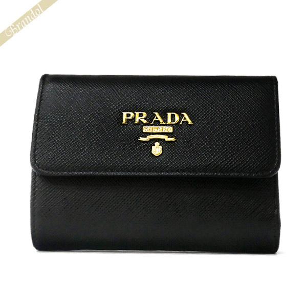 PRADA プラダ レディース 三つ折り財布 レザー ミニ財布 PRADA プラダ レディース 三つ折り財布 レザー ミニ財布