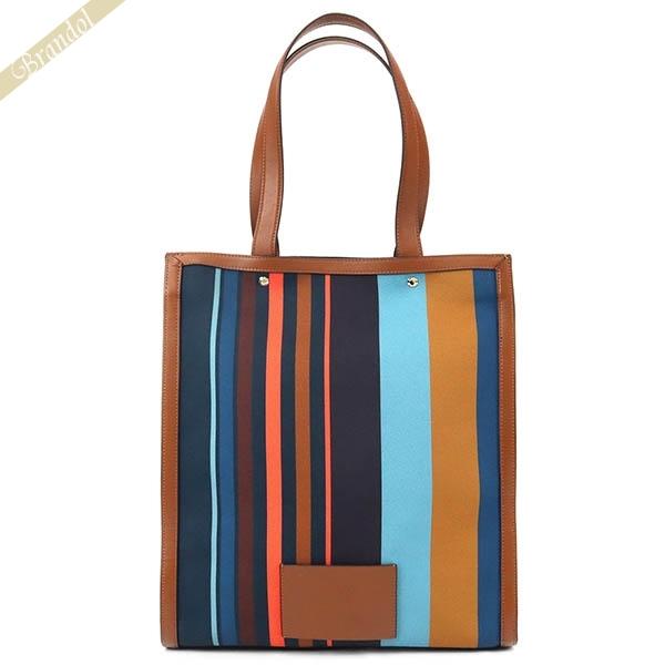 ポールスミス Paul Smith トートバッグ メンズ レディース ストライプ ブラウン系 マルチカラー M1A 6831 GSTRIP PR