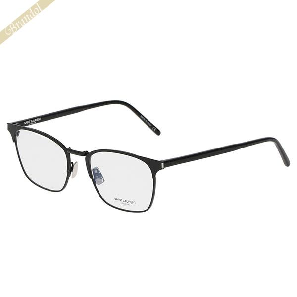 SAINT LAURENT サンローラン メガネフレーム メンズ スクエア メタル
