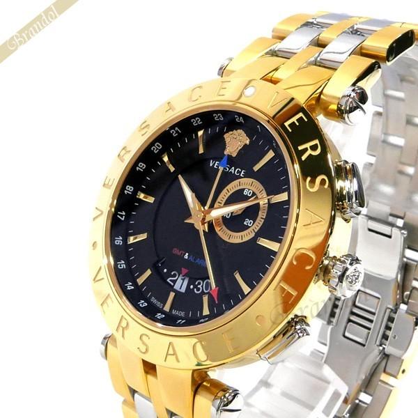 ヴェルサーチ Versace メンズ腕時計 Vレース Gmt アラーム 46mm ブラック ゴールド 29g79d009s079 Vs 29g79d009 S079 Brandol Style 通販 Yahoo ショッピング