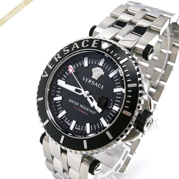 GIANNI VERSACE ヴェルサーチ メンズ腕時計 Vレース ダイバー 46mm 
